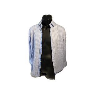 English Laundry Mens Sz 16‎ 32/33 Purple Button Up Shirt Long Sleeve Dress Shirt